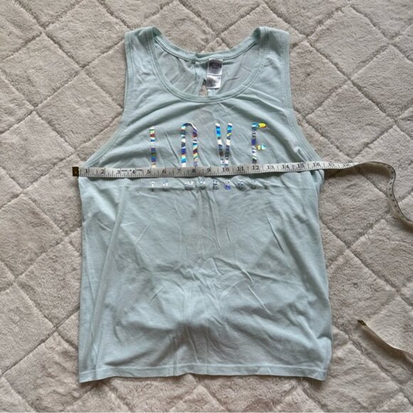 Victoria’s Secret Sport | Blue Holographic Cutout Open Back Tank | Size Small - Picture 10 of 11